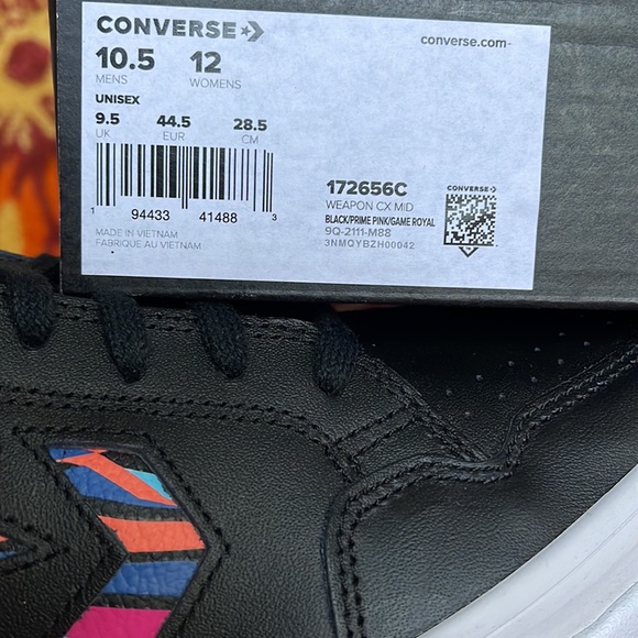 Converse 172656C
WEAPON CX MID
BLACK/PRIME PINK/GAME ROYAL
Men’s sneakers - Picture 16 of 16